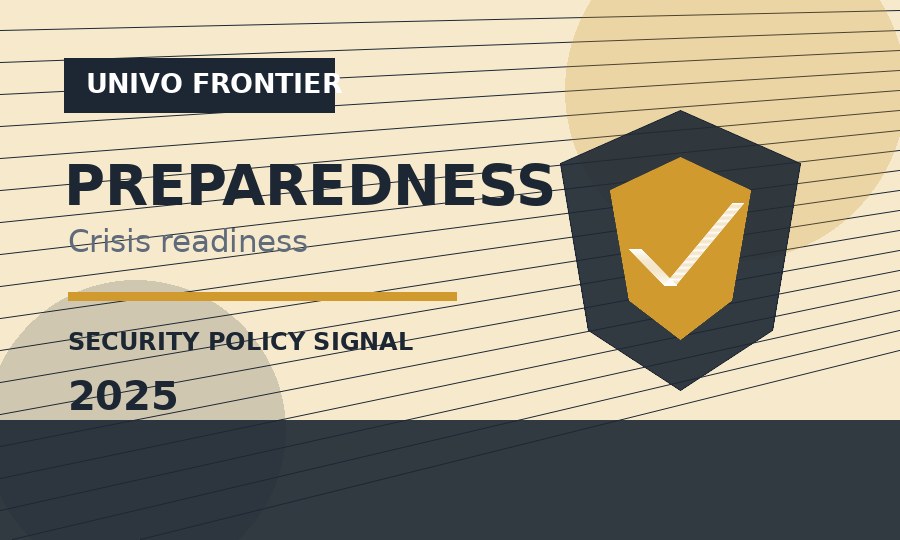 Preparedness Union Strategy：危机准备成为企业运营背景